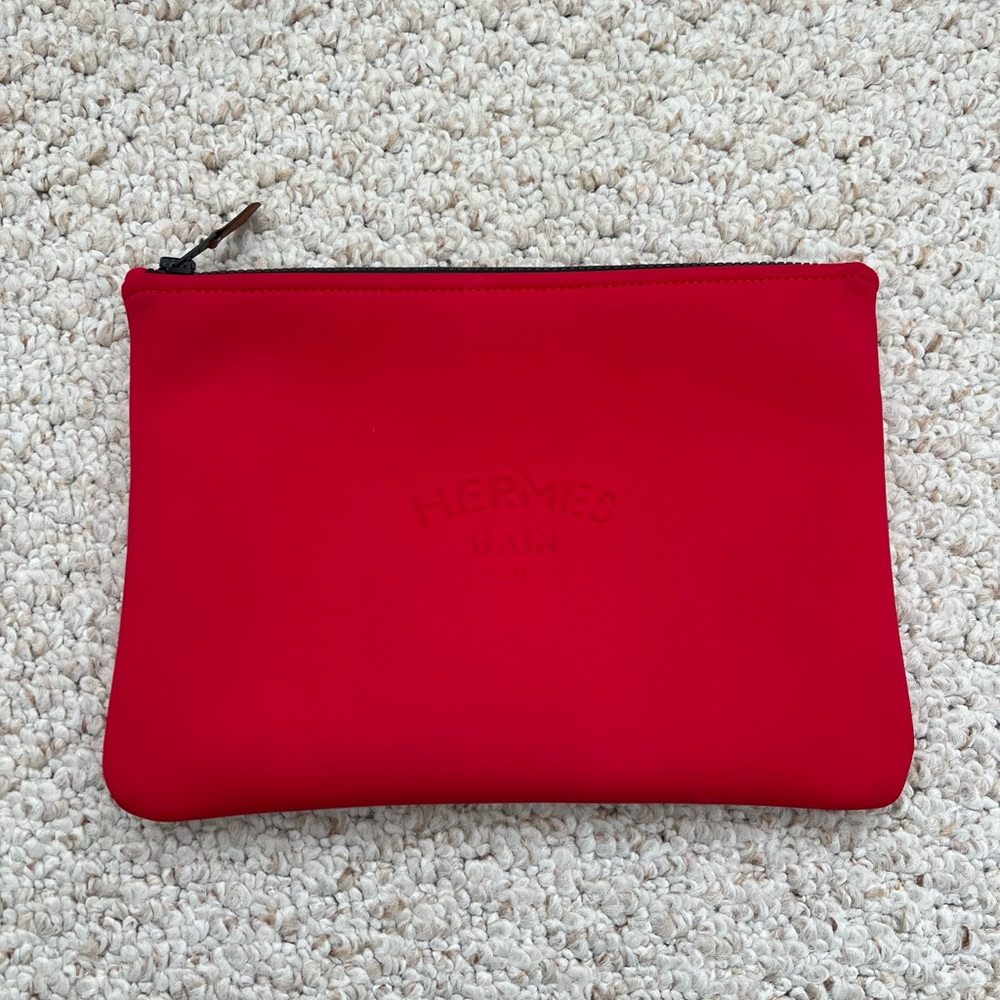 Hermes Red Pouch